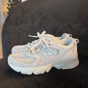 Women’s New Balance 530 Athletic Size 5.5 Light Gray Pink Lavendar